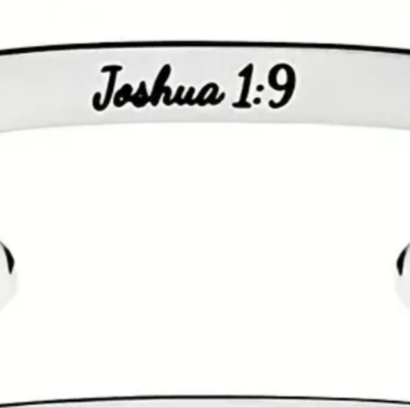 Silver Inspirational Cuff Bracelet - Picture 4 of 5